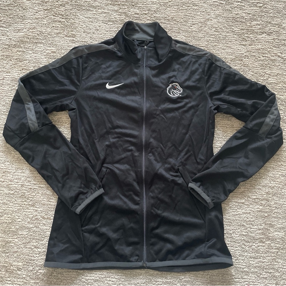 Boise State Broncos Nike Pullover S Black full Zip Dri-Fit Long Sleeve Womens